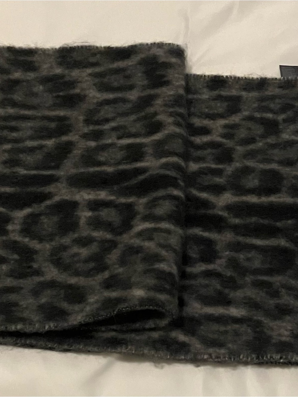 H&M Leopard Print Scarf Fringed Ends New Tags On